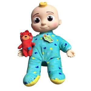 JJ Cocomelon Doll Bedtime Plush Musical Singing Toy Red Teddy Bear 13" Works